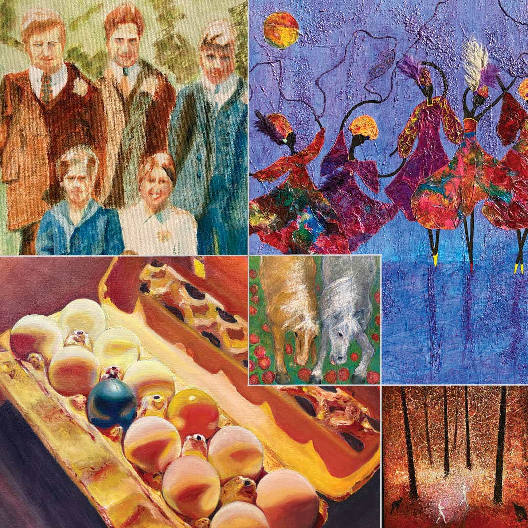 Collage of art